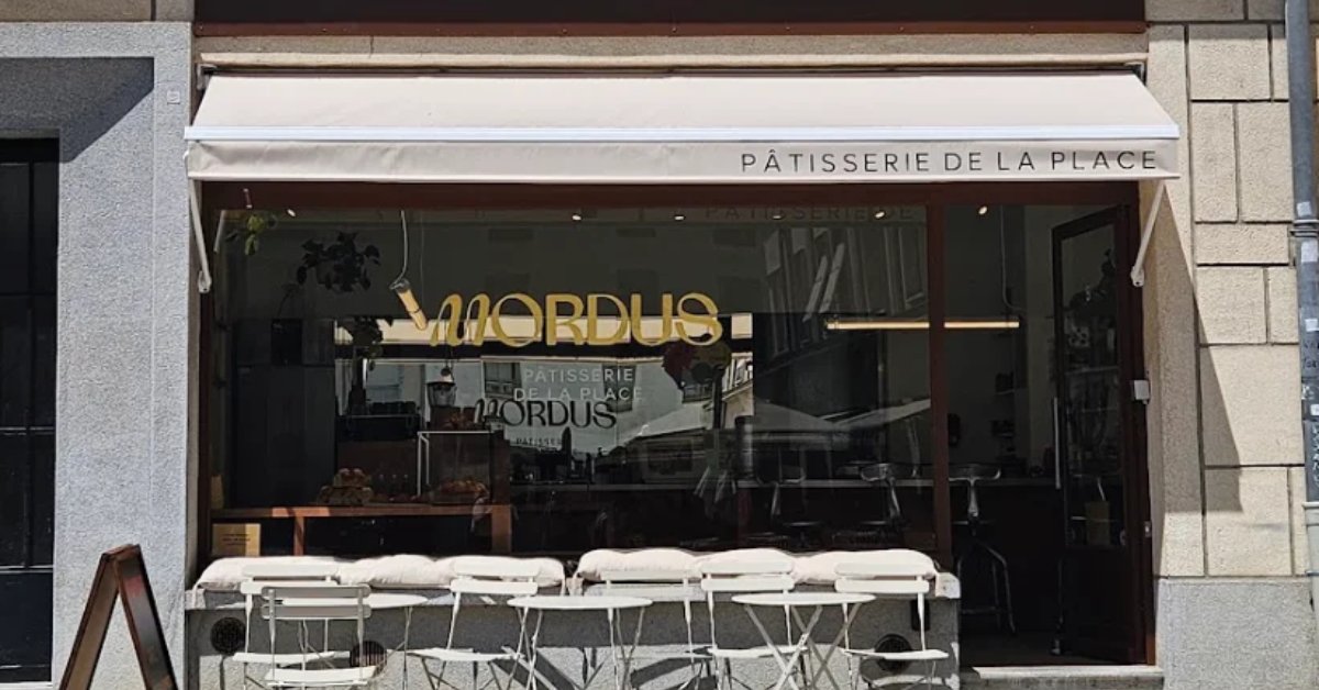 Devanture de la pâtisserie Mordus, place Saint-Germain à Rennes